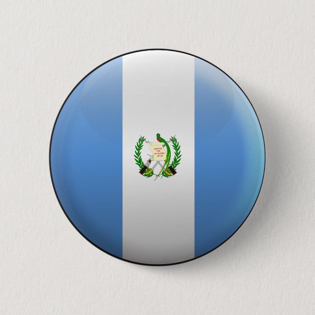 Flag of Guatemala 2 Inch Round Button (Front)