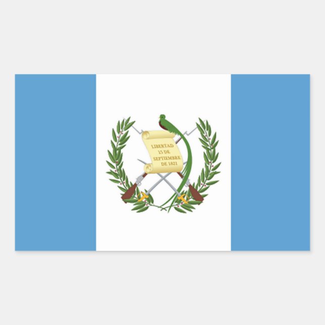 Flag of Guatemala - Central American Sticker (Front)