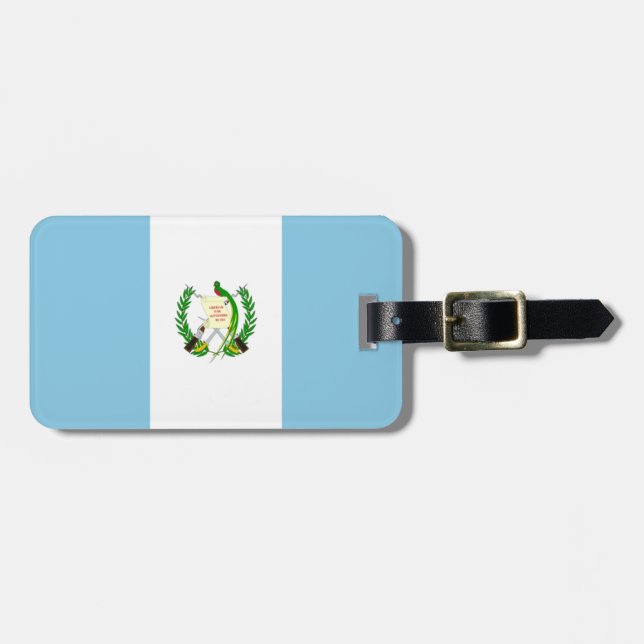 Flag of Guatemala Easy ID Personal Luggage Tag (Front Horizontal)