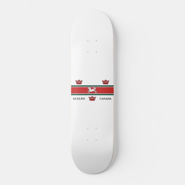 Flag of Guelph (Ontario, Canada) Skateboard (Front)