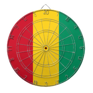 Flag of Guinea (African Country) Dartboard