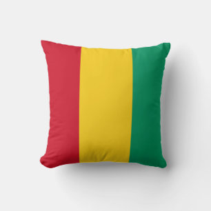 Flag of Guinea (African Country) Throw Pillow