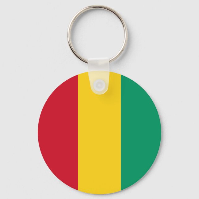 Flag of Guinea Keychain (Front)