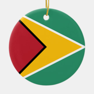 Flag of Guyana Ceramic Ornament
