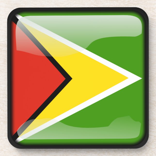 Flag of Guyana Coaster (Front)