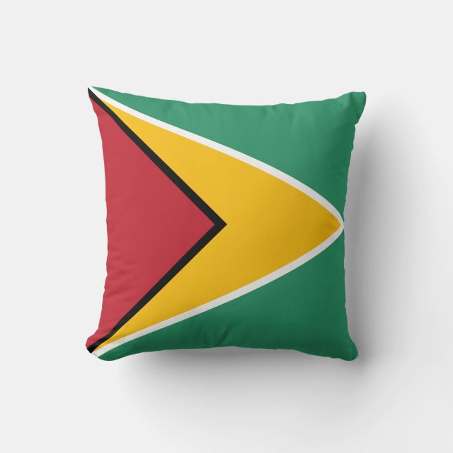 Flag of Guyana Throw Pillow (Front)