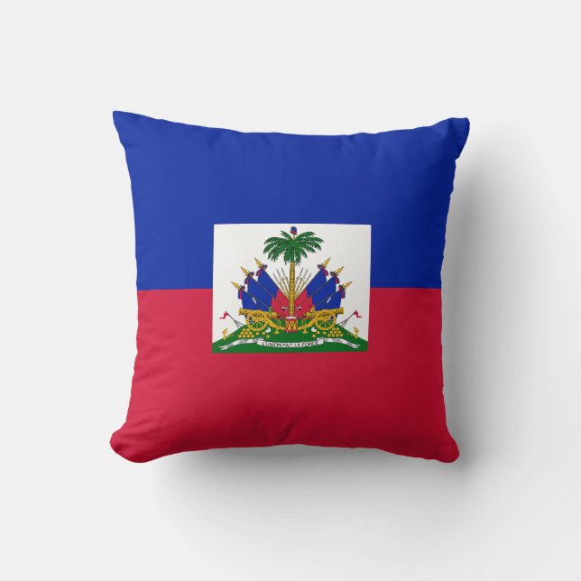 Flag of Haiti Throw Pillow (Front)
