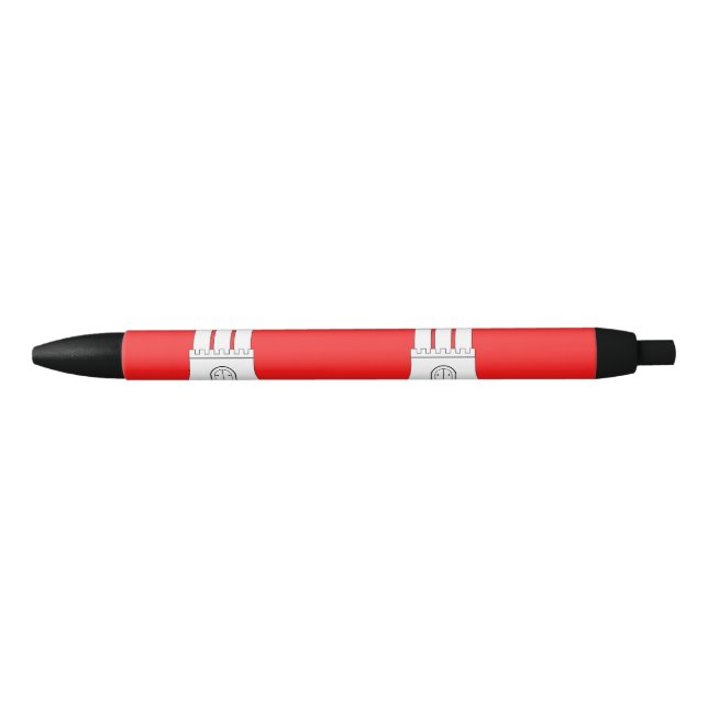 Flag of Hamburg Black Ink Pen (Front)
