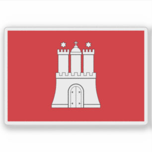Flag of Hamburg, Germany