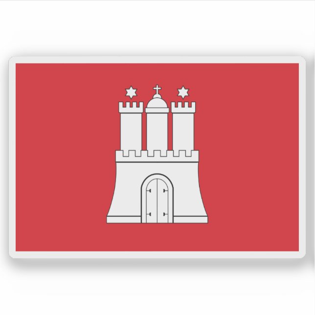 Flag of Hamburg, Germany (Front)