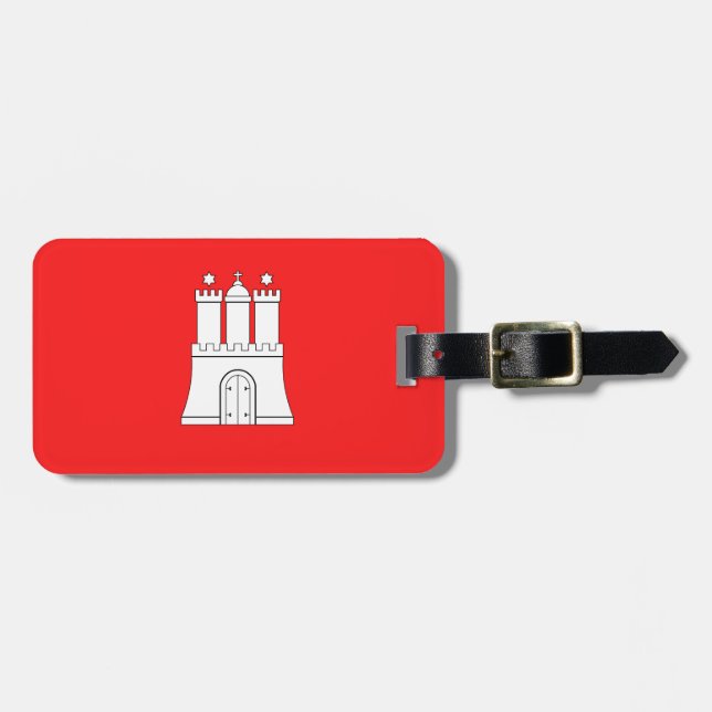Flag of Hamburg Luggage Tag (Front Horizontal)