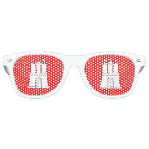 Flag of Hamburg Retro Sunglasses