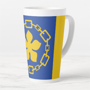Flag of Hamilton, Ontario Latte Mug