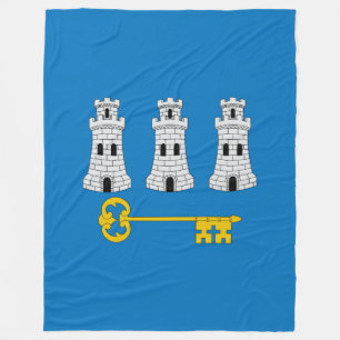 Flag of Havana, Cuba Fleece Blanket