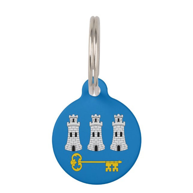 Flag of Havana, Cuba Pet ID Tag (Front)