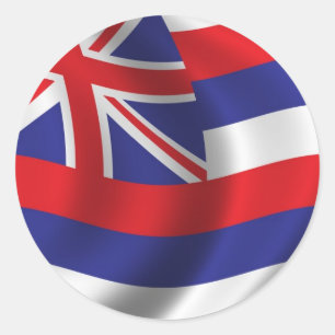 Flag of Hawaii Classic Round Sticker