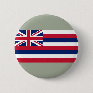 Flag of Hawaii (US State) 2 Inch Round Button