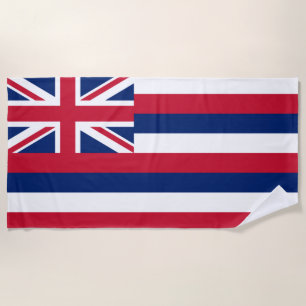 Flag of Hawaii (US State) Beach Towel