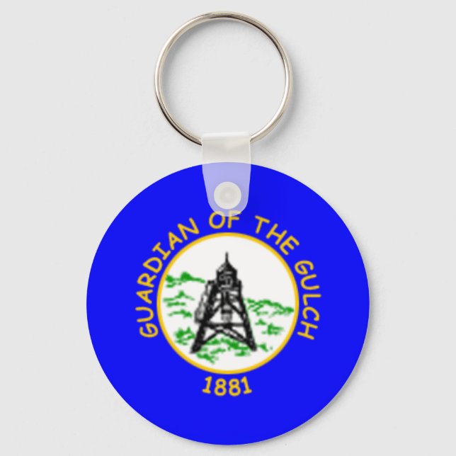 Flag of Helena, Montana Keychain (Front)