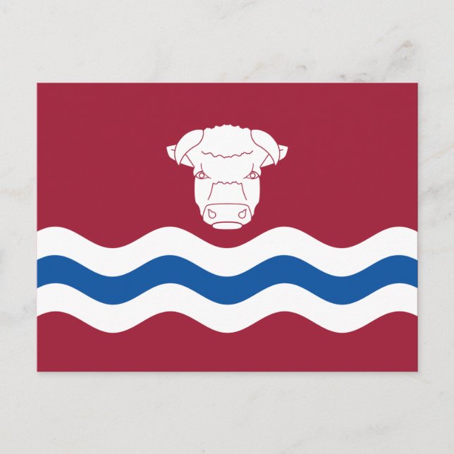 Flag of Herefordshire (UK County) Postcard (Front)