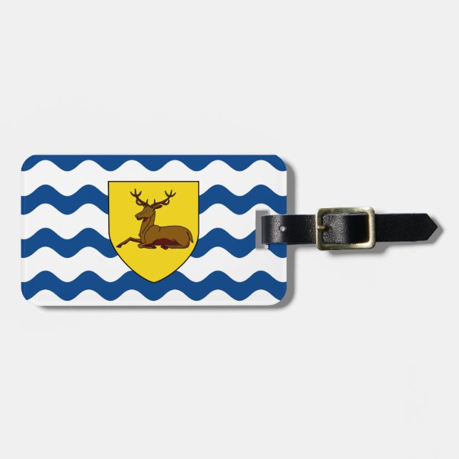 Flag of Hertfordshire Luggage Tag (Front Horizontal)