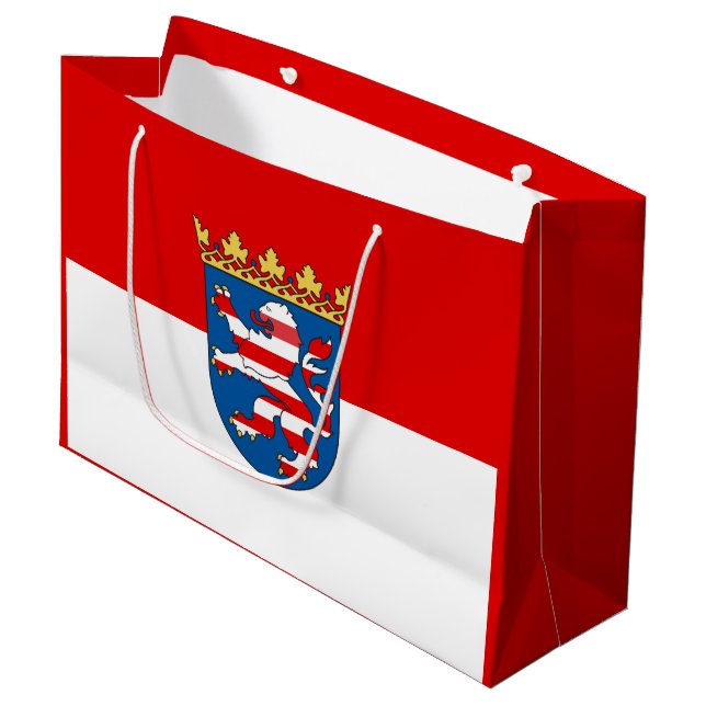 Flag of Hesse Large Gift Bag (Front Angled)