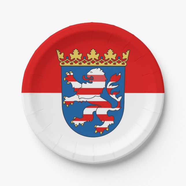 Flag of Hesse Paper Plates (Front)