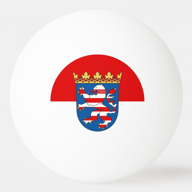 Flag of Hesse Ping-Pong Ball (Front)