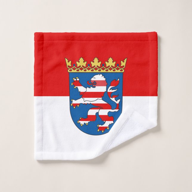Flag of Hesse Wash Cloth (Wash Cloth)