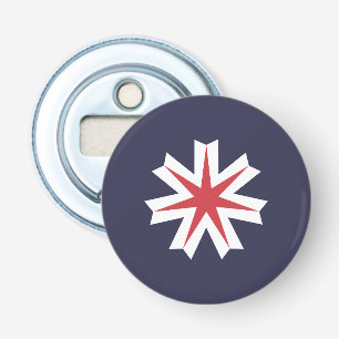 Flag of Hokkaido Prefecture, Japan Bottle Opener