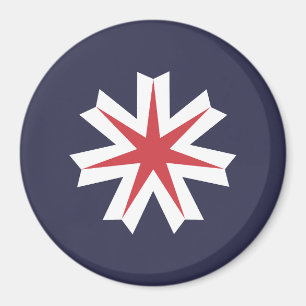  Flag of Hokkaido Prefecture, Japan Magnet