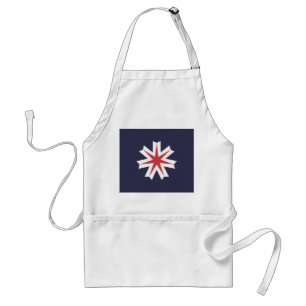 Flag of Hokkaido Prefecture, Japan Standard Apron