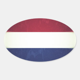 Flag of Holland Oval Sticker