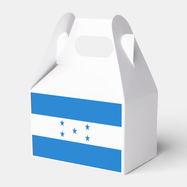 Flag of Honduras Favor Box (Back Side)