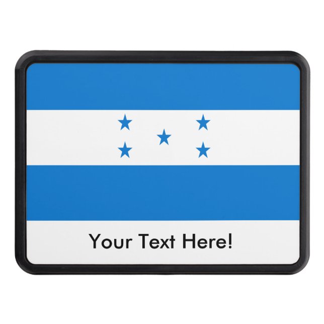 Flag of Honduras Trailer Hitch Cover (Front)