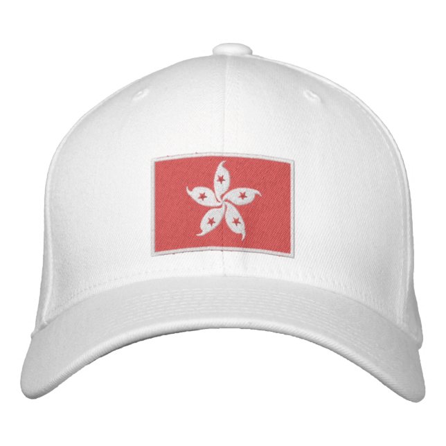 Flag of Hong Kong Embroidered Hat (Front)