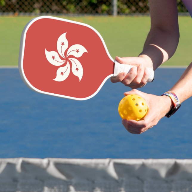 Flag of Hong Kong Pickleball Paddle (Insitu)