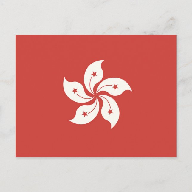 Flag of Hong Kong Postcard (Front)
