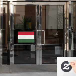 Flag of Hungary custom-cut Window Cling