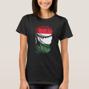 Flag Of Hungary Football Or Sports Fans T-Shirt