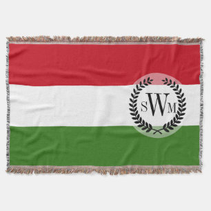 Flag of Hungary Throw Blanket