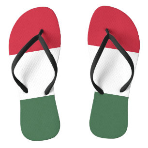 Flag of Hungary tricolor Flip Flops