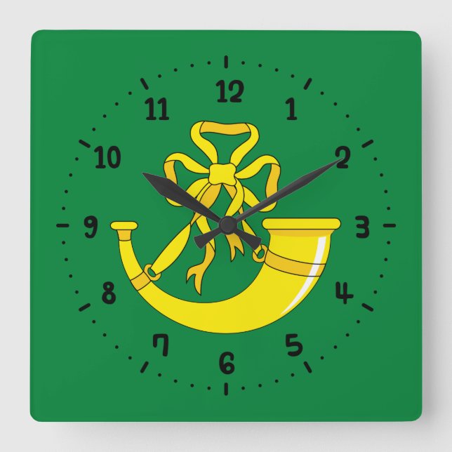Flag of Huntingdonshire Square Wall Clock (Front)