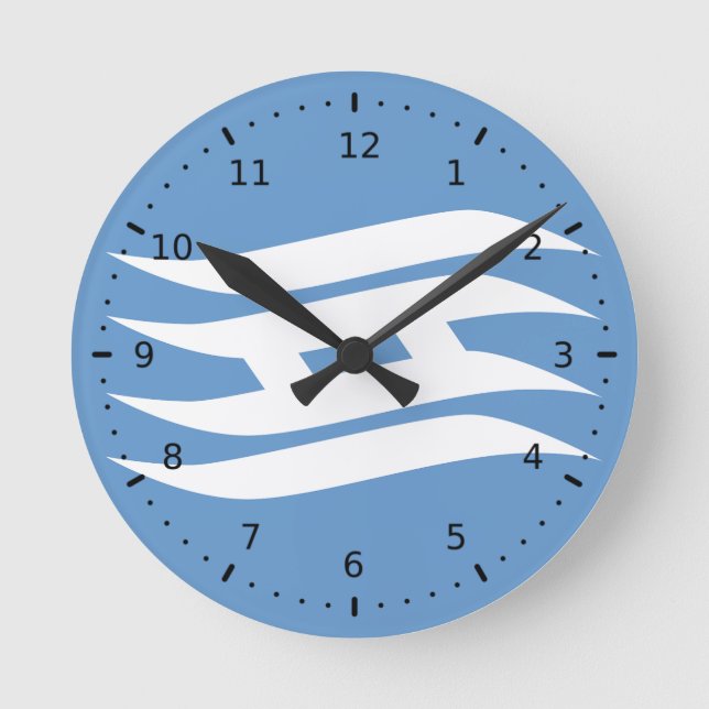 Flag of Hyogo Prefecture, Japan Round Clock (Front)