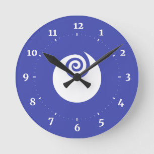 Flag of Ibaraki Prefecture, Japan Round Clock