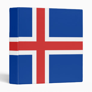 Flag of Iceland Binder