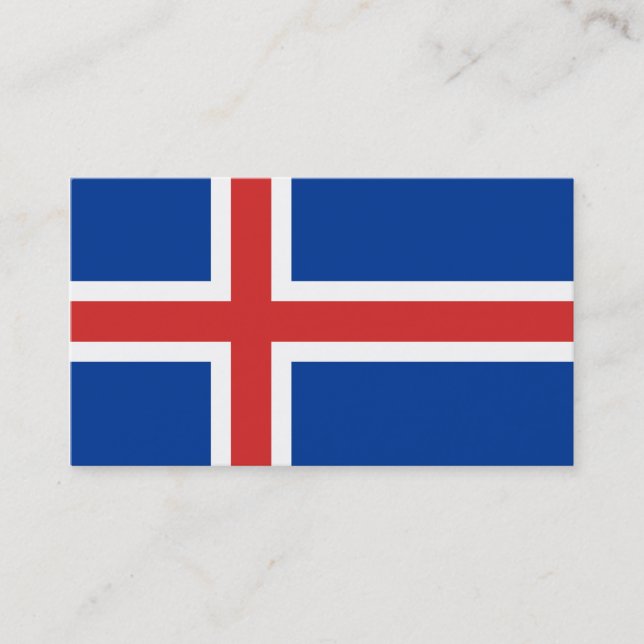 Flag of Iceland Business Cards (Front)