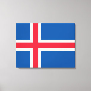 Flag of Iceland Canvas Print