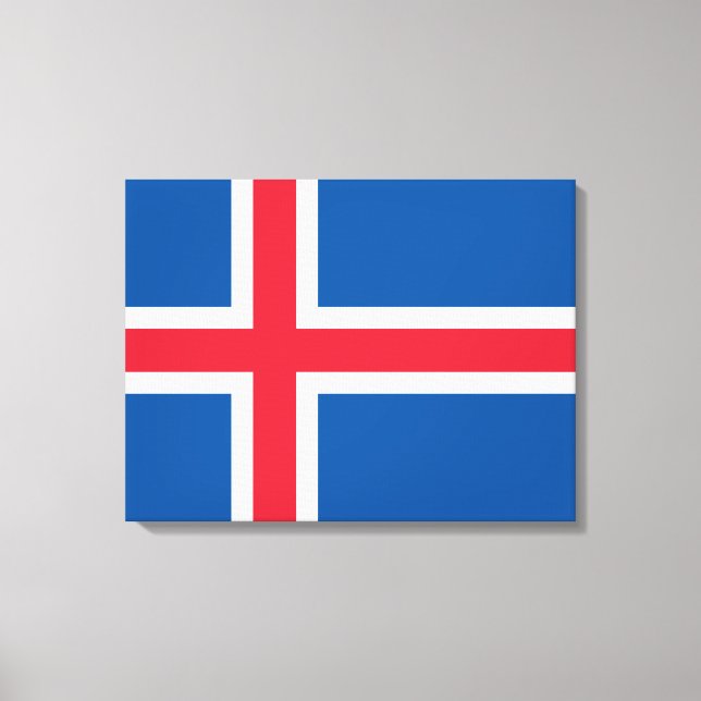Flag of Iceland Canvas Print (Front)