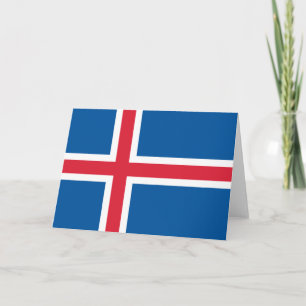 Flag of Iceland Card